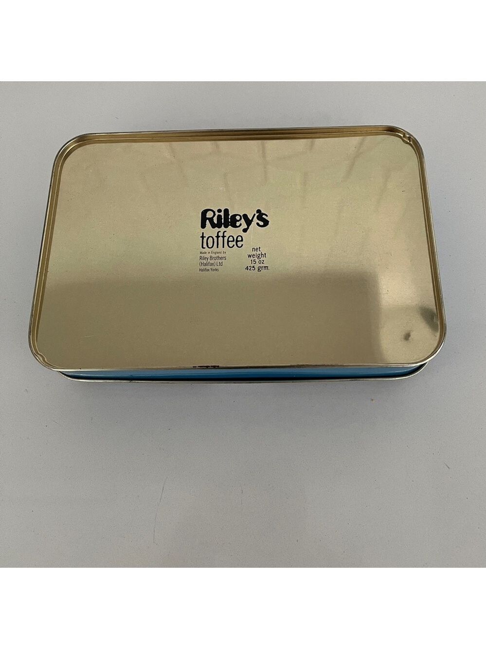 VINTAGE Riley's Toffee Niagara Falls Rectangular Tin Decor Storage Landmarks - Picture 5 of 17